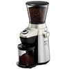 Ariete -Delonghi Electric Coffee Grinder - Professional Heavy Duty Stainless Steel, Conical Burr - Ultra Fine Grind, Adjustable Cup Size, 15 Fine - Coarse Grind Size Settings