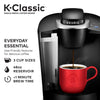 Keurig K-Classic Coffee Maker with Coffee Lover's 40 ct K-Cup Pods Variety Pack, Black