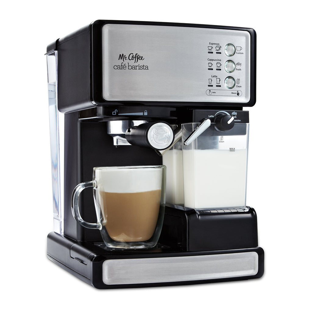 Mr. Coffee Espresso and Cappuccino Maker | Café Barista , Silver