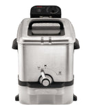 T-fal Deep Fryer with Basket, Stainless Steel, Easy to Clean Deep Fryer, Oil Filtration, 2.6-Pound, Silver, Model FR8000