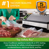 FoodSaver V4840 2-in-1 Vacuum Sealer Machine with Automatic Bag Detection and Starter Kit | Safety Certified | Silver